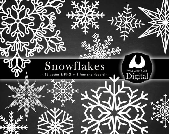 Vector Snow flakes instant download of 10 different snow flakes great for  the coming holidays graphics, christmas, vector