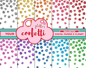 Documenti digitali di coriandoli glitter e clipart coriandoli glitter arcobaleno glitter coriandoli clipart Transparent background download immediato