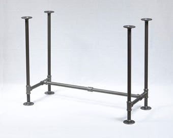 H28" x W17", Pipe Table Legs For Office Desk, #BKH1728C