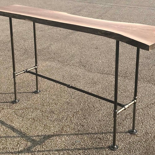 Industrial Black Urban Bar Table Legs for Pub Table Pipe Etsy