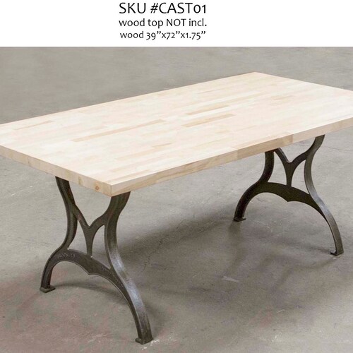 Set of 2 16 Cast Aluminum Cast Iron Table/bench Legs Etsy