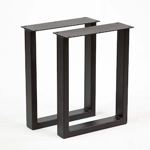 H 16 inch, Bench Legs or Narrow Coffee Table Legs, U Shape, 1 Pair, #W5033E