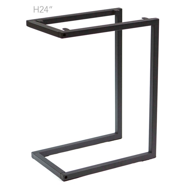 H 24 inch, End Table Base, C Shape, #SS003