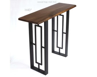 H 40" Muntin Shaped Bar Height Table Legs, 1 Pair #ST2880