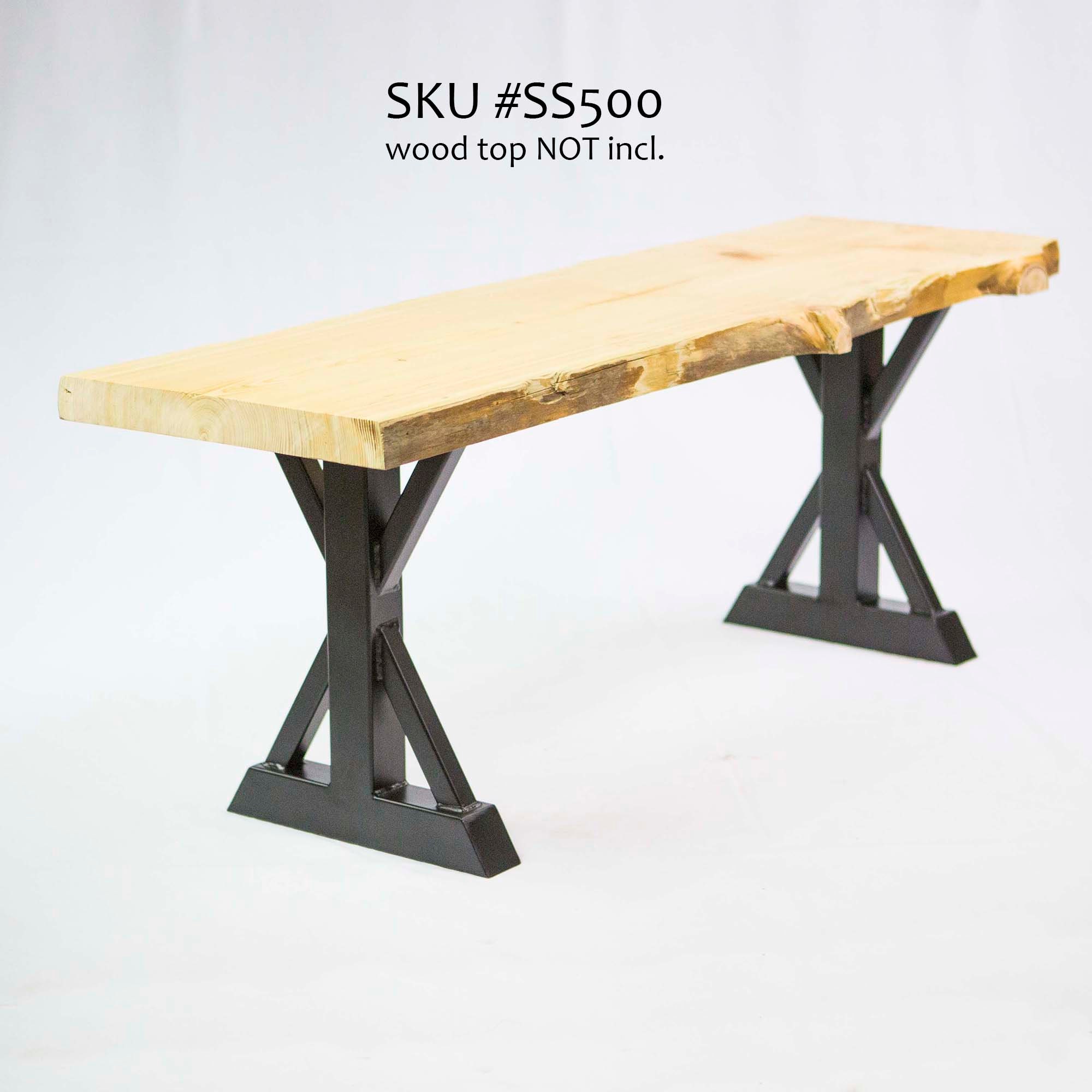 H 16 Inch, Trestle Bench Legs, 1 Pair, #SS500 - Etsy