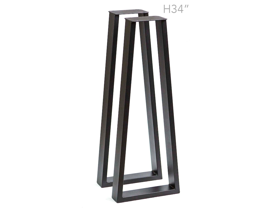 H 34 Inch, Sofa Table Legs, Counter Height Trapezoid Shape, 1 Pair, SS270 Etsy