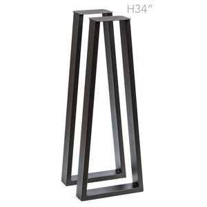 H 34 inch, Sofa Table Legs, Counter Height Trapezoid Shape, 1 Pair, #SS270