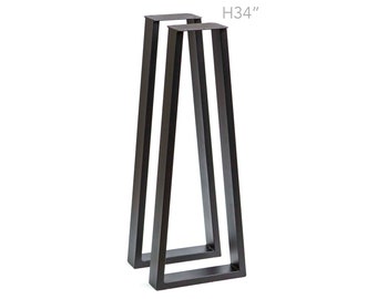 H 34 inch, Sofa Table Legs, Counter Height Trapezoid Shape, 1 Pair, #SS270