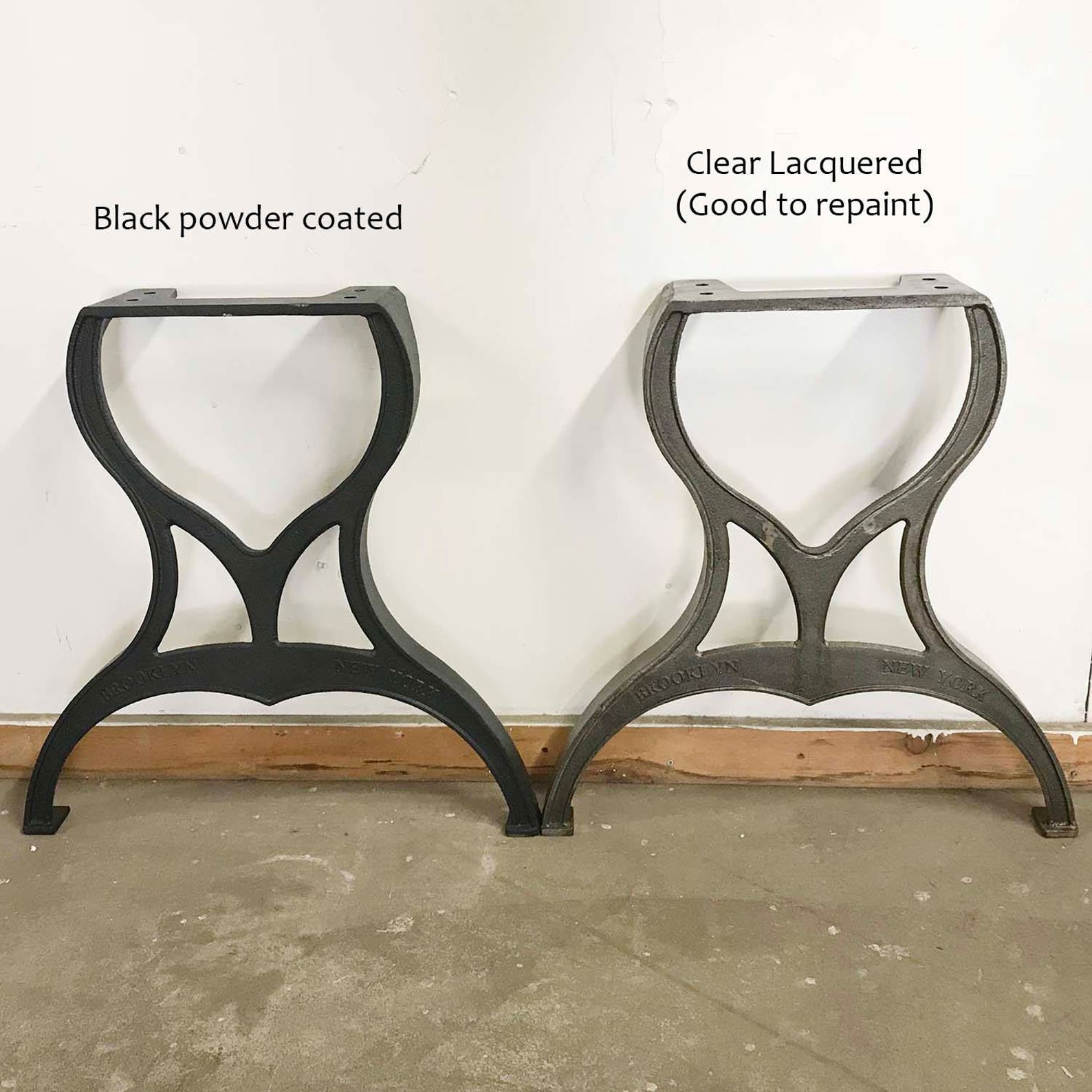 CAST01 Cast Iron Dining Table Legs 2 Pack Etsy