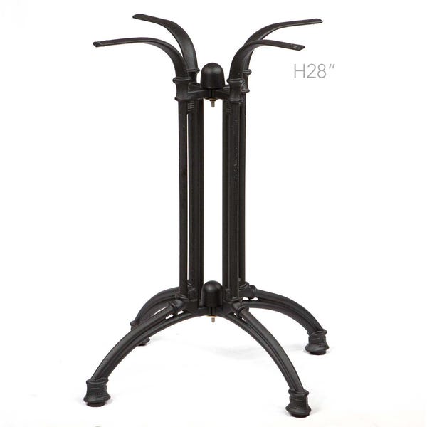 H 28 inch, Cast Iron Bistro Table Base, #JK3070