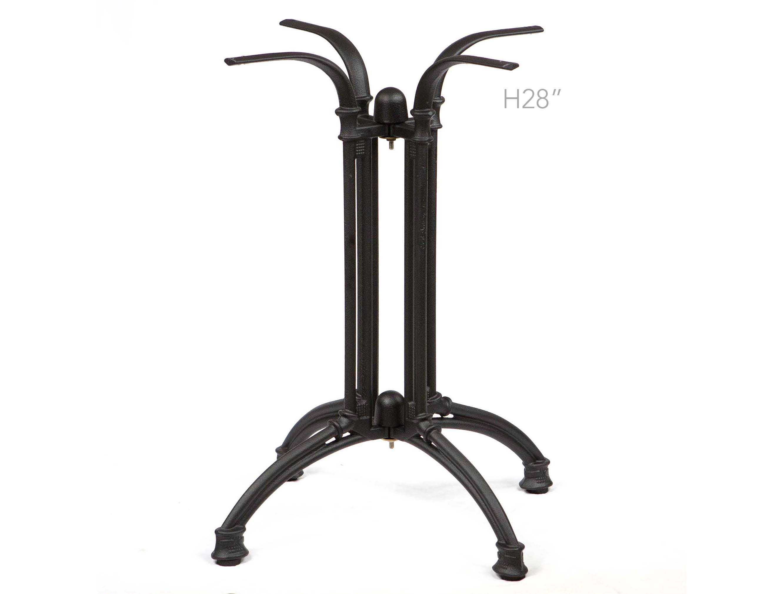 H 28 inch, Cast Iron Bistro Table Base, #JK3070