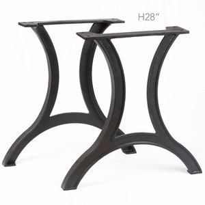 H 28 inch, Cast Iron Dining Table Legs, 2 pack, #CN710