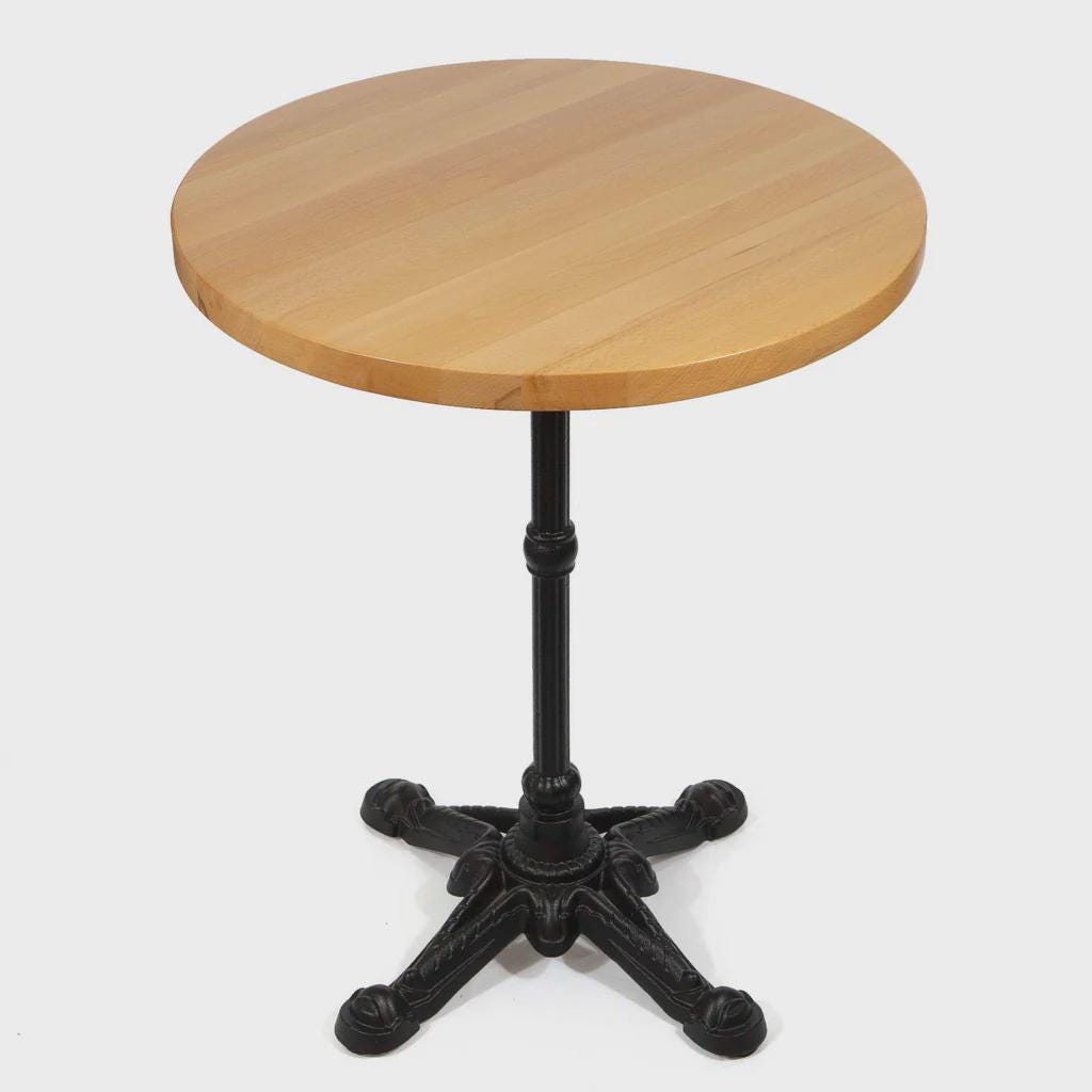 French Marble Iron Bistro Table - Etsy