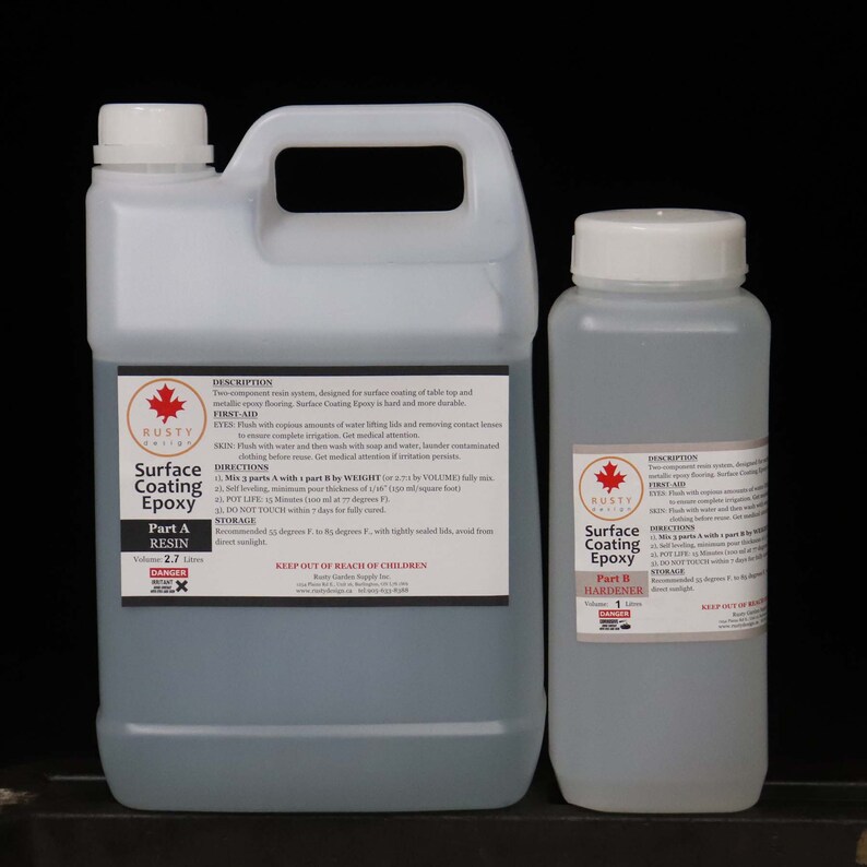 3.7 Litres 1 Gallons FLOOD COATING Epoxy Resin Medium Pack Etsy