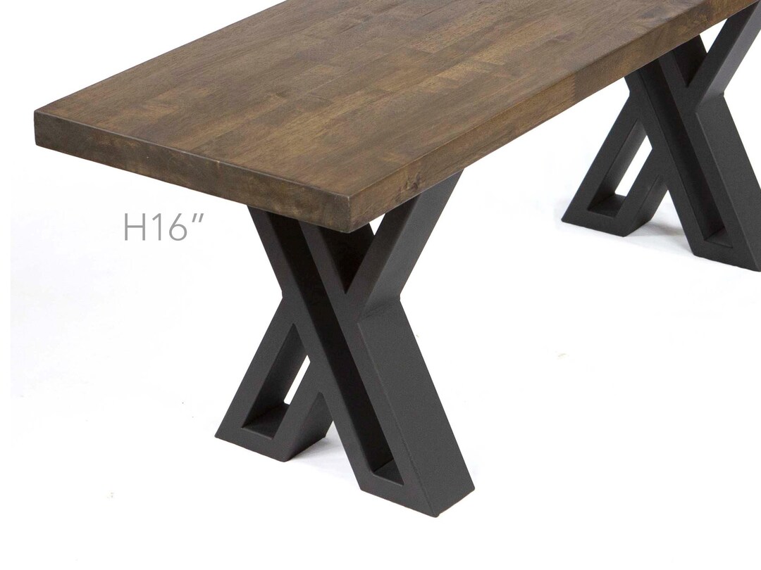 H 16 Inch, Double X Shaped Bench Legs, 1 Pair #ST2700 - Etsy