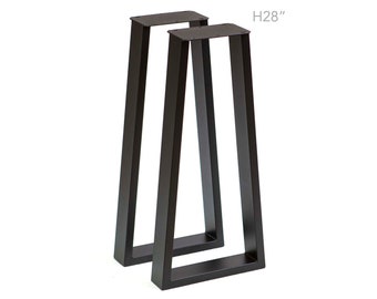 H 28 inch Trapezoid Console Table Legs, 1 Pair, #SS230