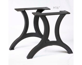 H 16 inch, Cast Iron Legs for Coffee Table, 1 Pair, #CN720