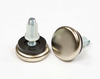 Screw In Leveling Glides, with Plastic Insert, Bulk Pack of 100 Pieces