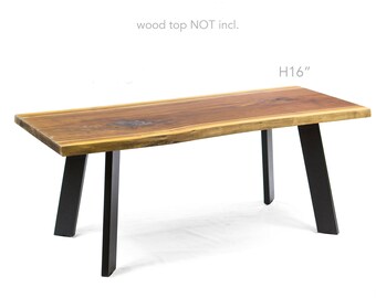 H 16 pouces, pieds de table basse inclinés, ensemble/4, #SS900