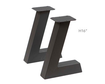 H 16 inch, L-Shaped Bench Legs, 1 Pair, #SS1800