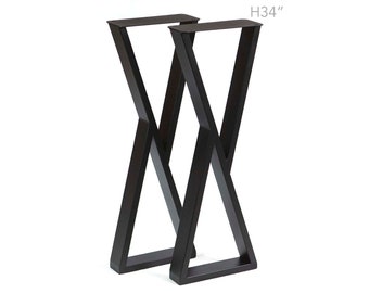 H 34 inch, Sofa Table Legs, Z Shape, 1 Pair, #SS370