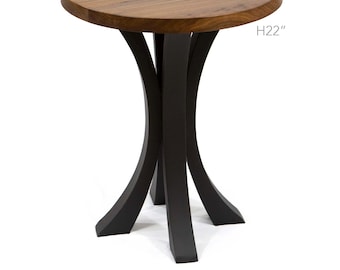 H22" Curved Butterfly Shaped Side Table Base #ST3013C