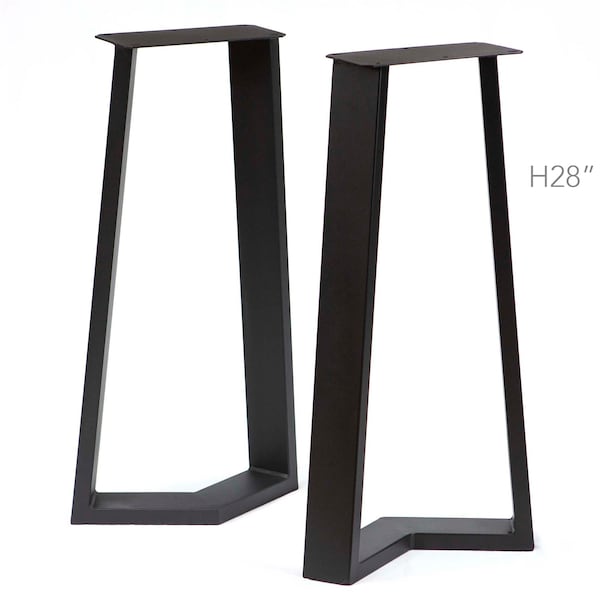 H 28 inch, Console or Sofa Table Legs, Cress-Shape, 1 Pair, #SS430