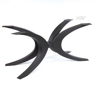 H28" Flowy Butterfly Shaped Dining Table Legs #ST3010