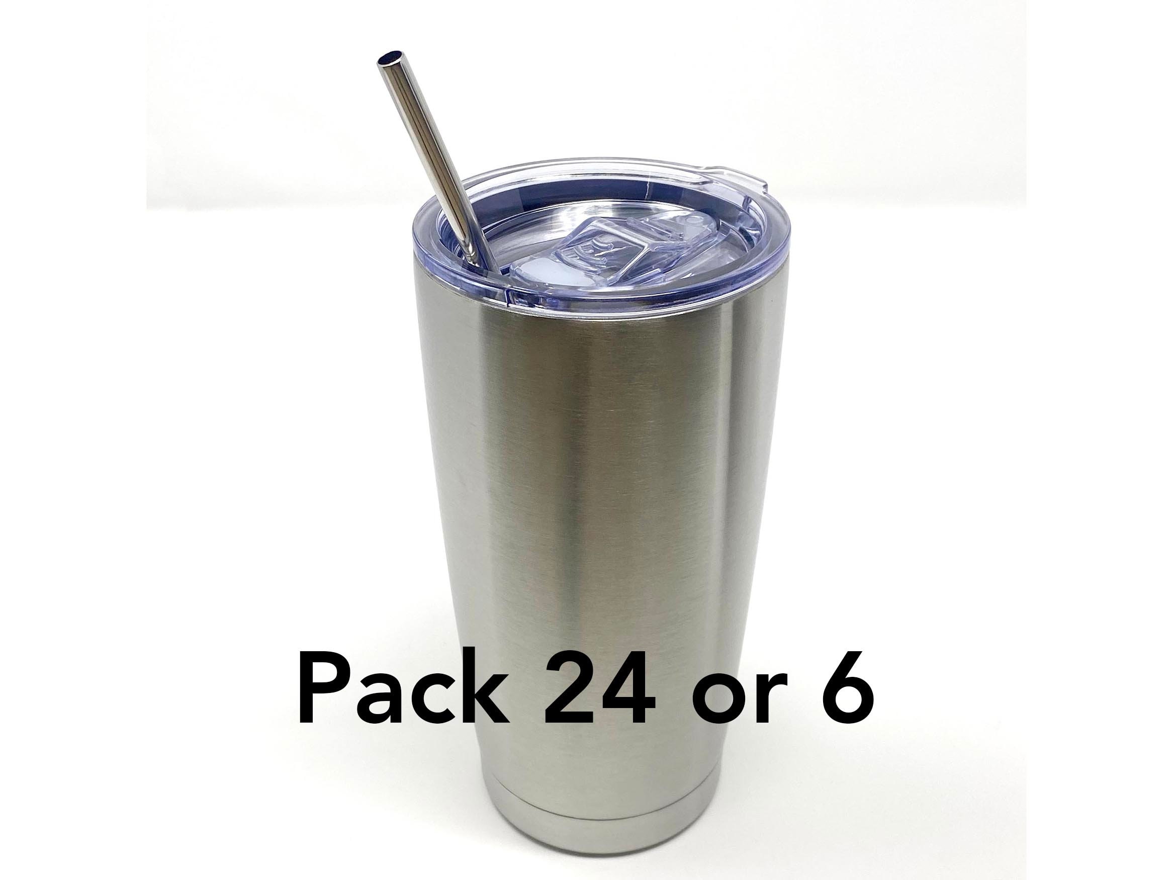 Pixiss Stainless Steel Tumblers; 12oz. (4, 6, 8, 12, 25 Packs)