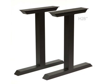 H 28 inch, Tee Shape Dining Table legs, 1 Pair, #SS810