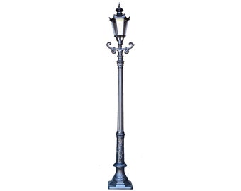 H 106 inch Cast Aluminum Post Light #HS205-SB