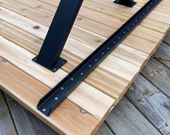 39" Aluminum Cleats for Outdoor Cedar Lumber Table, Set/3 #AU390