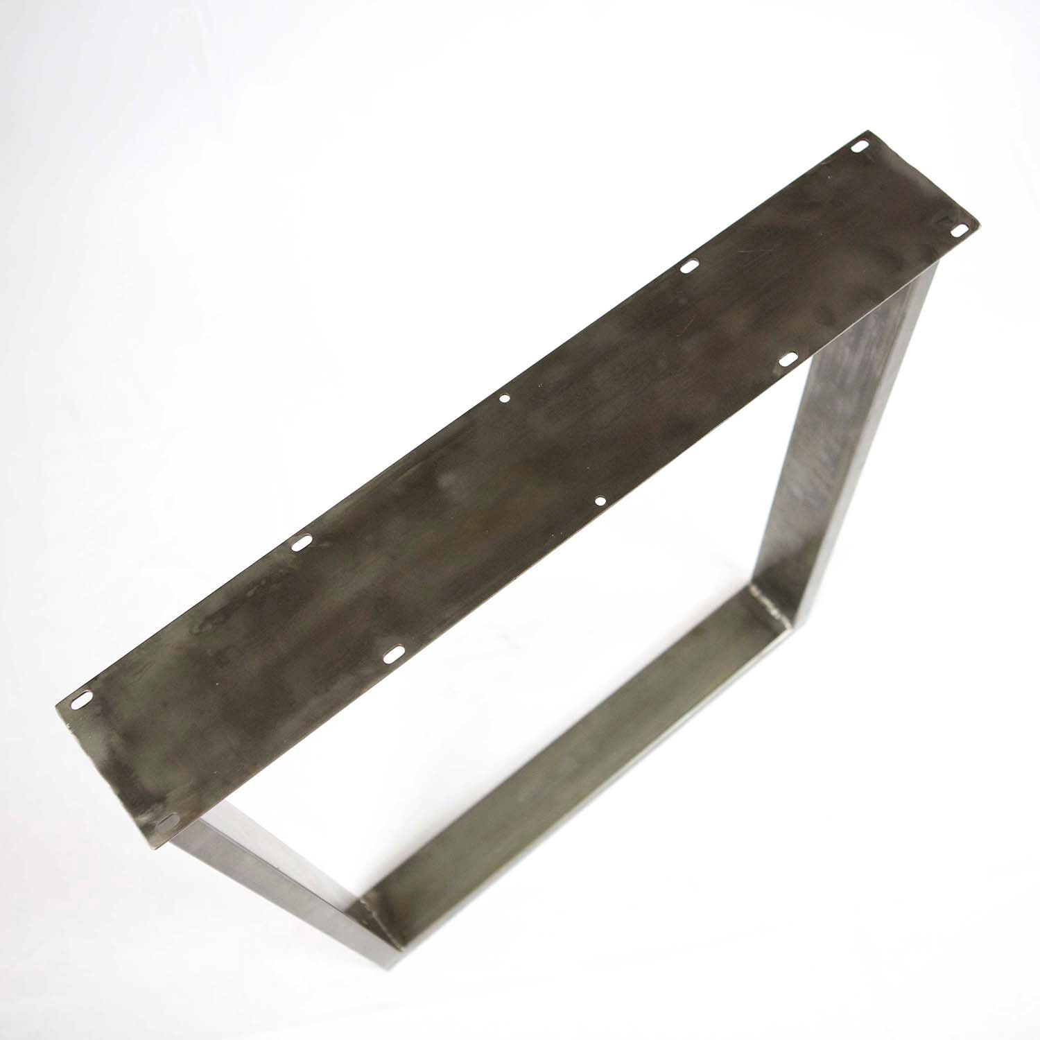 SS210W2 Trapezoid Dining Table Legs Wide Top Black Powder Etsy