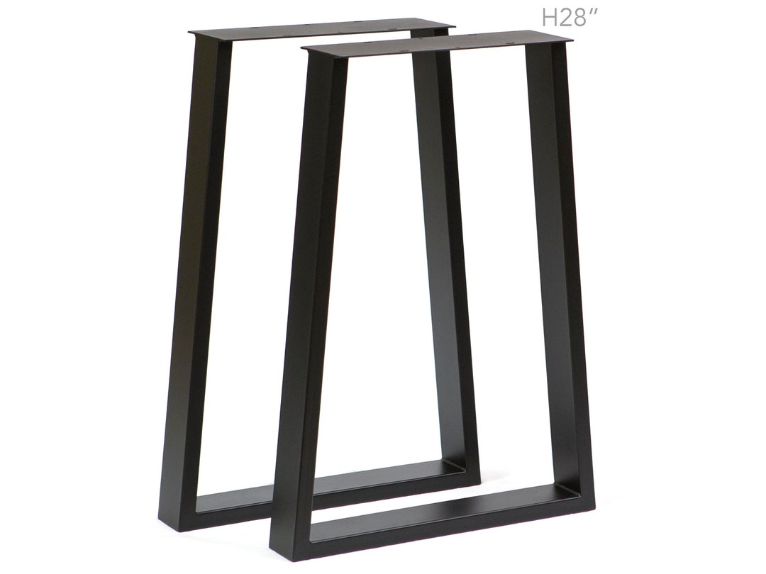 H 28 Inch, Office Desk Legs, Trapezoid Shape, 1 Pair, SS240 Etsy