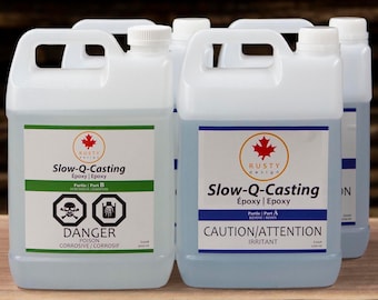 11.1 Litres (3 Gallons) SLOW-Q CASTING, Epoxy Resin, Large Pack