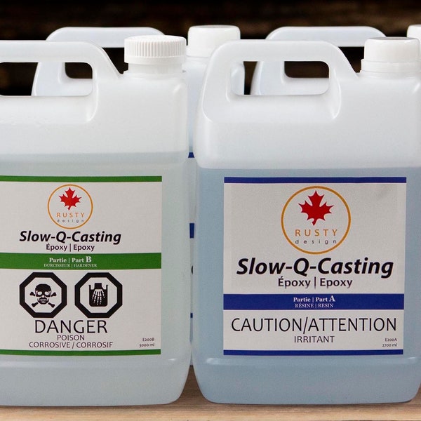 11.1 Litres (3 Gallons) SLOW-Q CASTING, Epoxy Resin, Large Pack