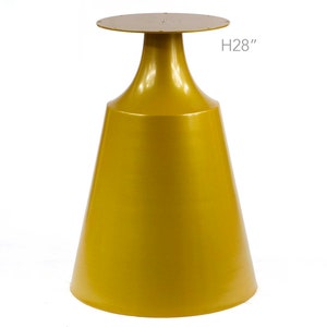 H 28 Inch, Round Dining Table Base, Cone-Shaped, Brass Color #LK311G