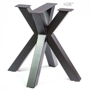 H 28 inch, Table Base for Round Dining Table, Spider Table Leg, Made In 3"x3" Tubing, #SS1311