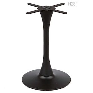 H28", Tulip Shaped Cast Iron Bistro Table Base #JK3185