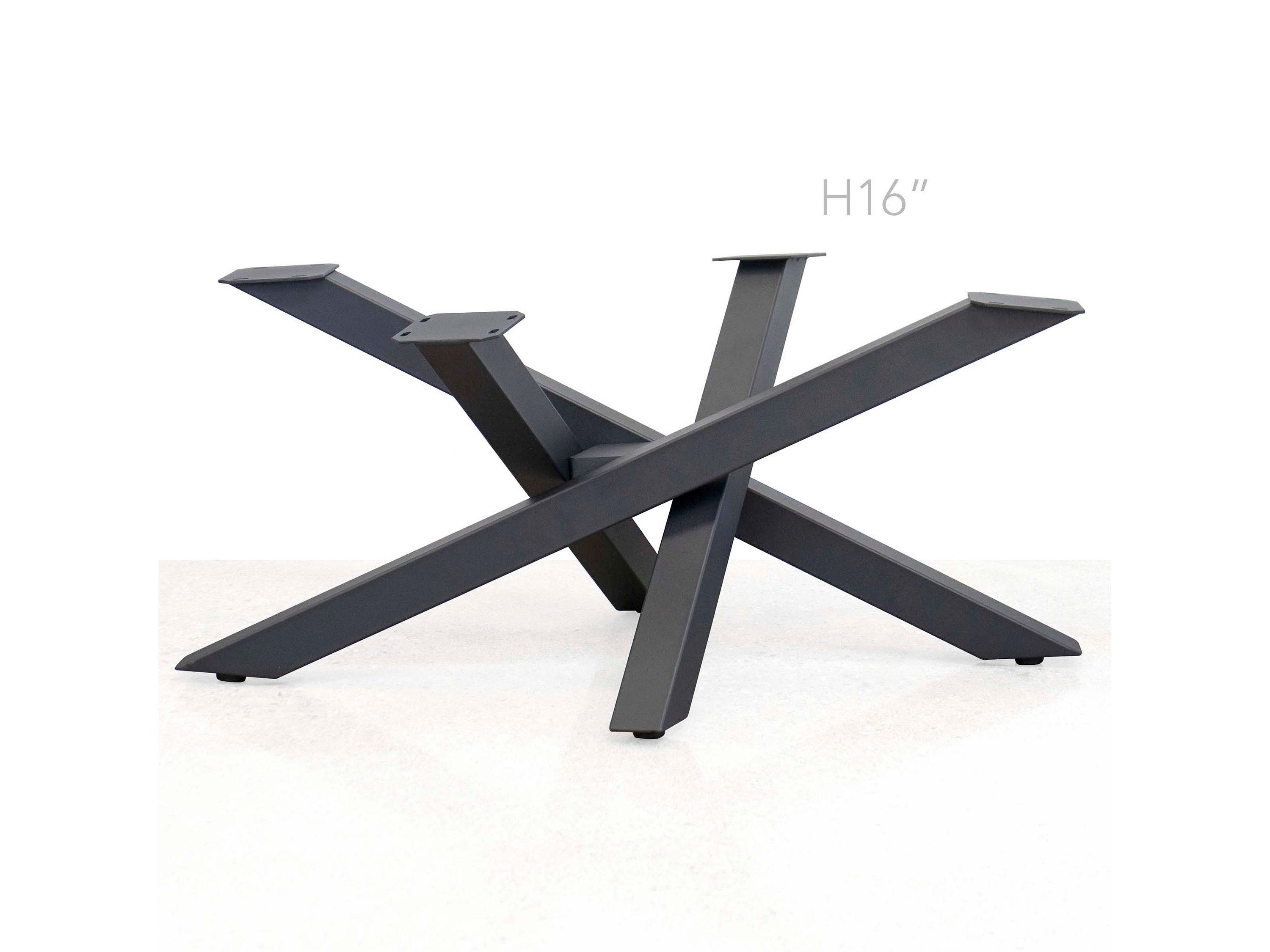 H16" Coffee Table Legs, Straw Bundle Shaped, 1 Set, #SS1720