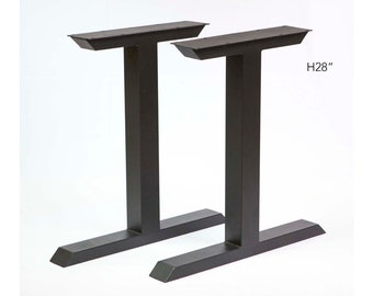 H 28 inch, Tee Shape Dining Table legs, 1 Pair, #SS810