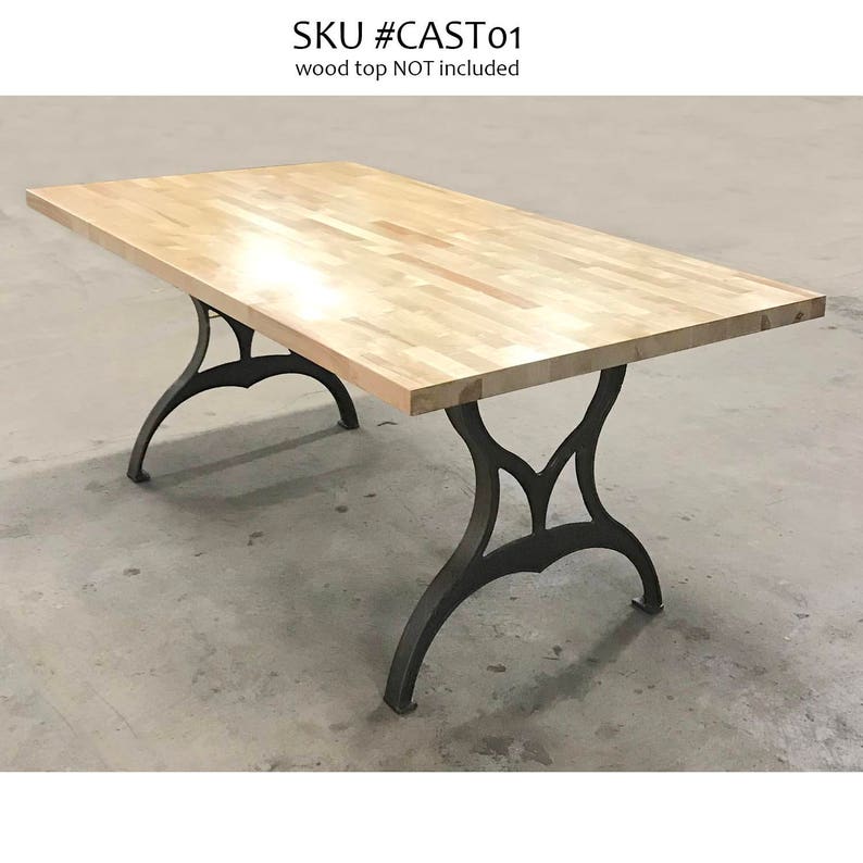 Brooklyn cast iron dining table legs