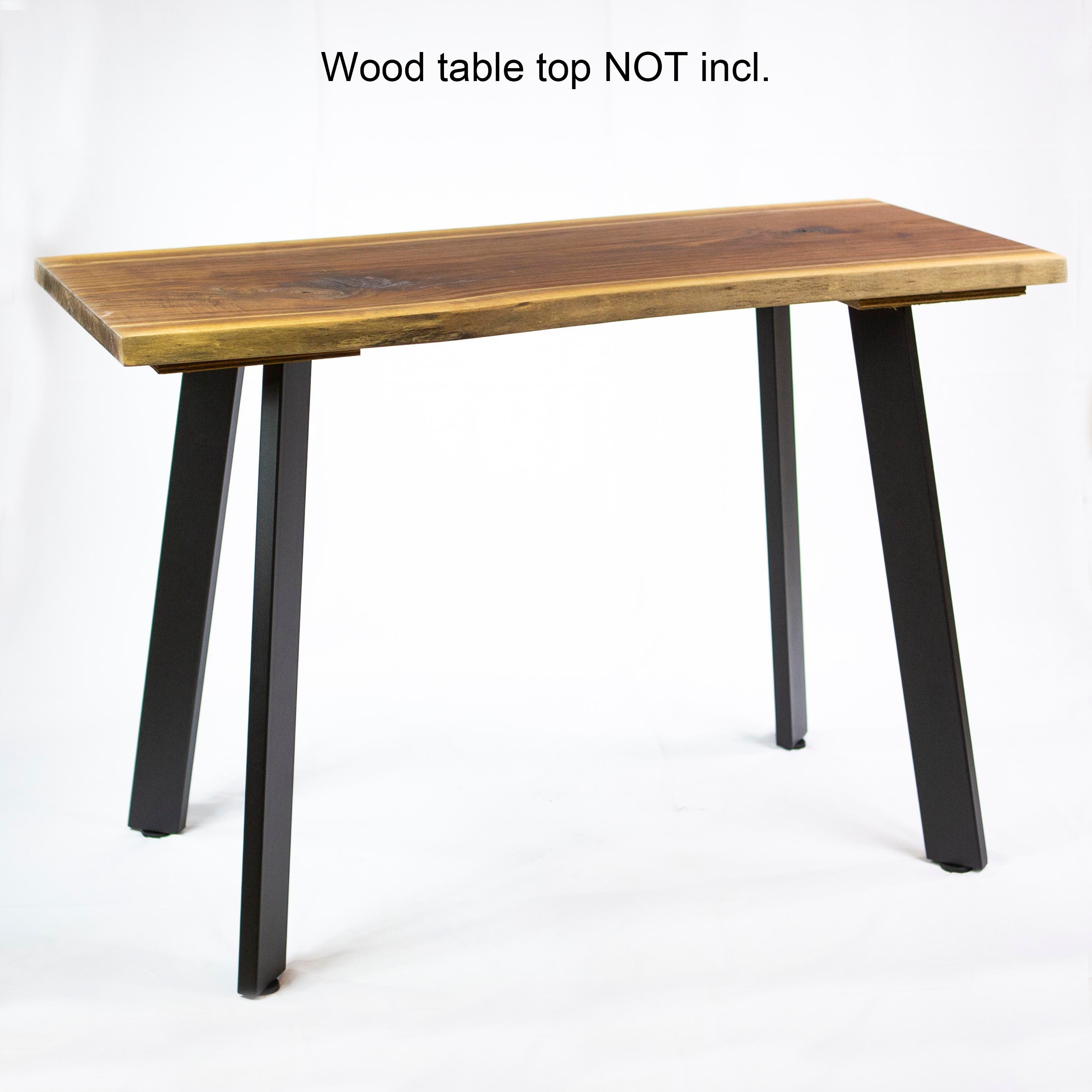 SS910 Angled Dining Table Legs Black Powder Coated Set/4 Etsy