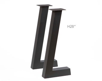 H 28“ L-Shaped Console Table Legs, 1 Pair, #SS1830