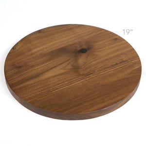 19&#39;&#39; Solid Black Walnut Round Table Top
