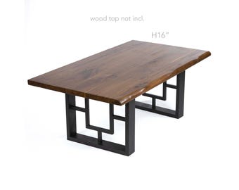 H 16 inch, Muntin Shaped Coffee Table Legs, 1 Pair #ST2820