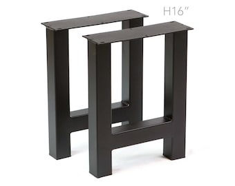 H 16 inch, Bench legs, H Shape, 1 Pair, #W5043E