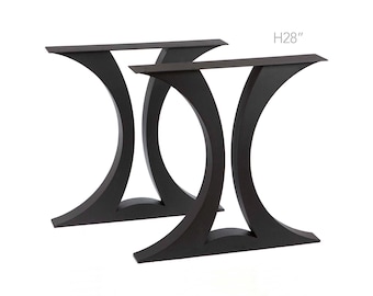 H28" Flowy X-Shaped Dining Table Legs, #ST3012