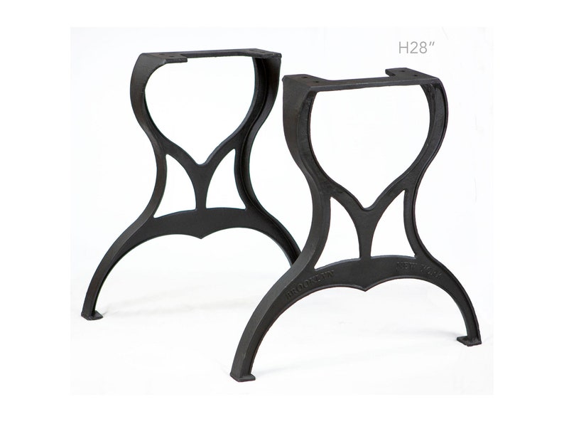 Cast iron dining table legs