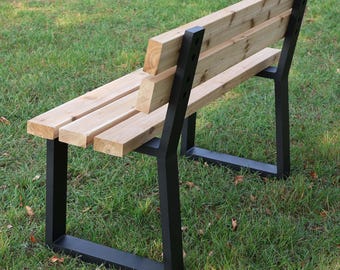 Aluminum Trapezoid Shaped Bench Legs With Backrest, 1 Pair #A016